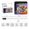 LED LAMPY NA DRÔTENOM KÁBLI NA CIEVKE 500L MULTIFAREBNÉ, DL. 3 + 50 M *8547