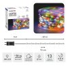 LED LAMPY NA DRÔTENOM KÁBLI NA CIEVKE 500L MULTIFAREBNÉ, DL. 3 + 50 M *8547