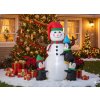Nafukovací snehuliak s tučniakmi LED 190 cm *0394
