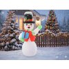 Nafukovací snehuliak LED 180 CM *0400