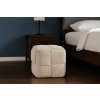 PLETENÁ KOCKA PUF 40 X 40 X 40 CM BIELA *3852