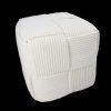 PLETENÁ KOCKA PUF 40 X 40 X 40 CM BIELA *3852