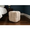 PLETENÁ TABURETKA 40 X 40 X 40 CM KRÉMOVÁ *4194