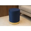 OKRÚHLY VANKÚŠ 28 X 42 CM TMAVOMODRÝ *4286