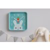 DETSKÉ NÁSTENNÉ HODINY ŠTVORCOVÉ 20,2 x 20,2 x 3,5 CM MIX 4 VZOROV *4603