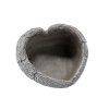BETÓNOVÝ KVETINÁČ SRDCE - SIVÝ 23 X 23 X 12 CM *8837