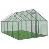 VOLIÉRA / KOVOVÁ OHRADA PRE ZVIERATÁ 6 x 3 x 1.95 M S ČIASTOČNÝM ZASTREŠENÍM *4047