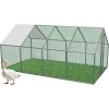 VOLIÉRA / KOVOVÁ OHRADA PRE ZVIERATÁ 6 x 3 x 1.95 M S ČIASTOČNÝM ZASTREŠENÍM *4047
