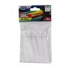 Pásky na káble so suchým zipsom DEDRA 16 × 210 mm, biele, 5 ks DED-11RB16211