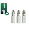 Bity Pozidriv PZ1 25 mm, 3 ks DED-18A01PZ10-03