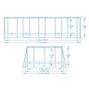 Záhradný nadzemný bazén 610 x 366 x 122 cm 13v1 Bestway 56719N