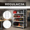 Kovový regál s 5 policami 150 × 75 × 30 cm S-HA5260