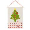 Plstený adventný kalendár na stenu stromček 50 × 70 cm S-CA1472