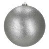 Veľké nerozbitné vianočné gule na stromček 20 cm 3 ks strieborné S-CA0984