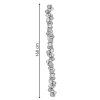 Vianočná girlanda s guľkami 160 cm strieborná S-CA0983