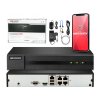 Súprava na IP monitorovanie 4Mpx, 4x IPCAM-B4, 4-kanálový rekordér s PoE - Hikvision