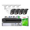 Súprava na monitorovanie TurboHD, 4 vonkajšie kamery Hybrid Light 2Mpx, 4-kanálový rekordér - HiLook by Hikvision