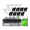 Sada na monitoring TurboHD, 8 kamier 2Mpx, 8-kanálový rekordér - HiLook by Hikvision