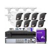 Sada na monitoring TurboHD, 8 kamier Hybrid Light 5Mpx, 8-kanálový rekordér - HiLook od Hikvision