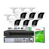 Súprava na monitoring TurboHD, 6 kamier 2Mpx, nahrávač 8ch - HiLook by Hikvision