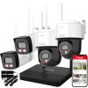 WIFIKIT-B4-4CH + 2x WIFICAM-PT4 - Sada na WiFi monitoring EasyLink, 2x Tubová kamera 4Mpx + 2x Otáčaná kamera 4Mpx, Nahrávač NVS - HiLook by Hikvision
