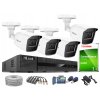 Súprava na monitorovanie TurboHD, 4 kamery 5Mpx, 4-kanálový rekordér - HiLook by Hikvision