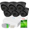 Súprava pre IP monitoring 5 Mpx 6 kamier IPCAM-T5 BLACK, Rekordér 8ch s PoE - HiLook od Hikvision