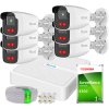 Sada na IP monitoring Full HD, 6 kamier IPCAM-B2-50IR, IR50m, 8-kanálový PoE rekordér - HiLook od Hikvision
