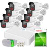 Sada na IP monitoring Full HD, 8 kamier IPCAM-B2-50IR, IR50m, 8-kanálový PoE rekordér - HiLook od Hikvision
