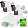 Sada pre IP monitoring Full HD, 4 kamery IPCAM-B2-50IR, IR50m, Nahrávač 4ch PoE - HiLook od Hikvision