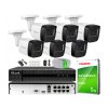 Sada na IP monitoring 4Mpx, 6 IP kamier, 8-kanálový PoE rekordér - HiLook od Hikvision