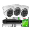 Súprava na IP monitoring 4Mpx, 3 IP kamery, 4-kánalový PoE rekordér - HiLook od Hikvision
