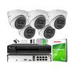 Sada na IP monitoring 4Mpx, 5 IP kamier, 8-kanálový PoE rekordér - HiLook od Hikvision