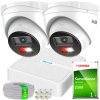 Sada na IP monitoring Full HD, 2 kamery IPCAM-T2-30DL, Hybrid Light, 4-kanálový PoE rekordér, MD 2.0 - HiLook od Hikvision