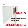 OMP-5 - Kovový podomietkový kryt 400x500x120mm