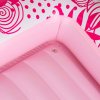 Nafukovací matrac na kúpanie, ležadlo s vankúšom ružové