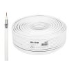 Koaxiálny kábel 75 Ohm 100m RG6U CU 4010#