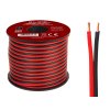 Kábel na reproduktory 2x1,50 mm čierny/červený 25 m