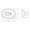 Repro do auta 6x9 250 W 0949-