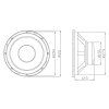 Basový reproduktor 30 cm 500W 4 Ohm 30-539-