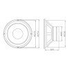 Basový reproduktor 400w 8 ohm 9537-
