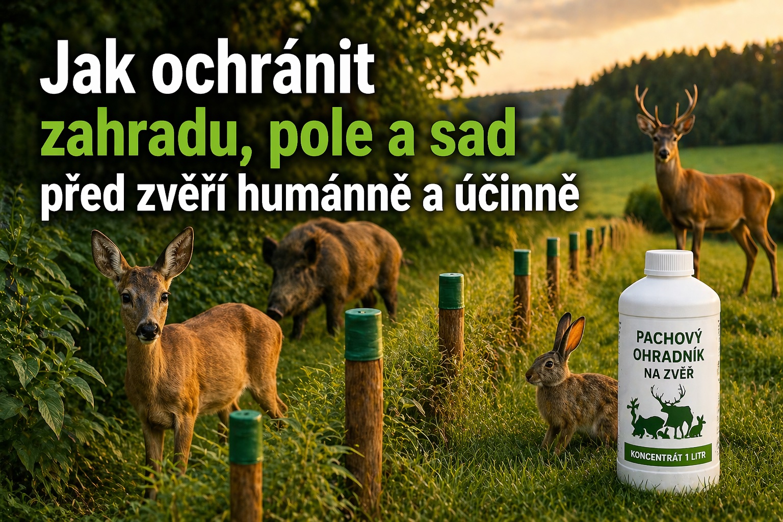 Jak ochránit zahradu, pole a sad před zvěří humánně a účinně