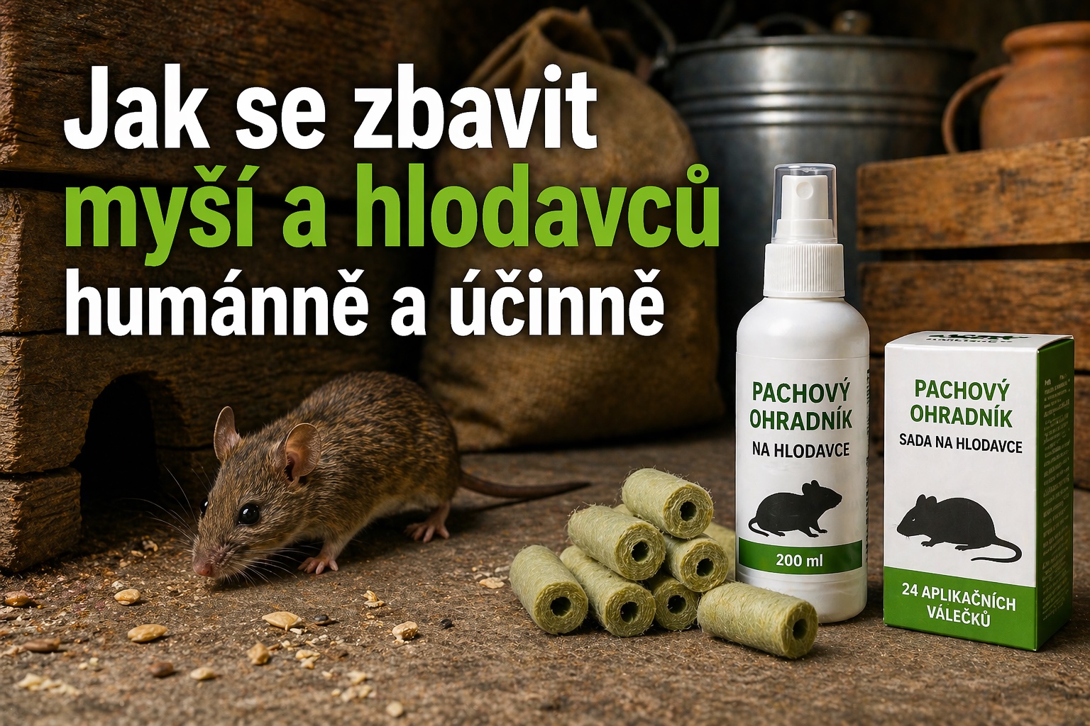 Jak se zbavit myší a hlodavců humánně a účinně