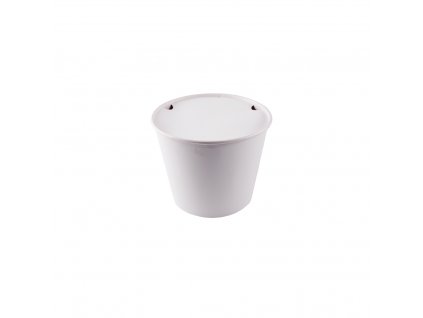 Papírový kbelík na Popcorn/Kuře bílý s víkem 4100ml