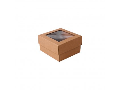 Dárková krabice s okénkem 160x150x90