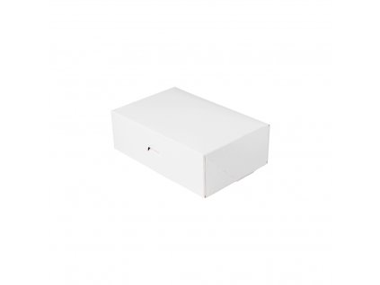 Dortová krabice zaklápěcí bílá 210x140x70