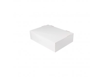 Dortová krabice zaklápěcí bílá 310x220x80
