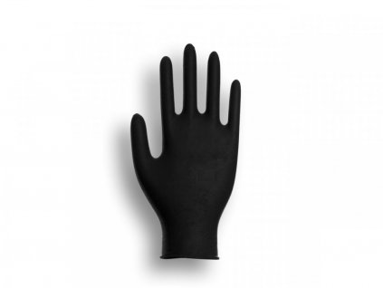 470 nitrilove rukavice cerne velikost m main