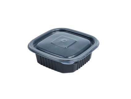 plastova miska cerna 400ml s vickem 400s 2