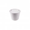 Papírový kbelík na Popcorn/Kuře bílý s víkem 4100ml